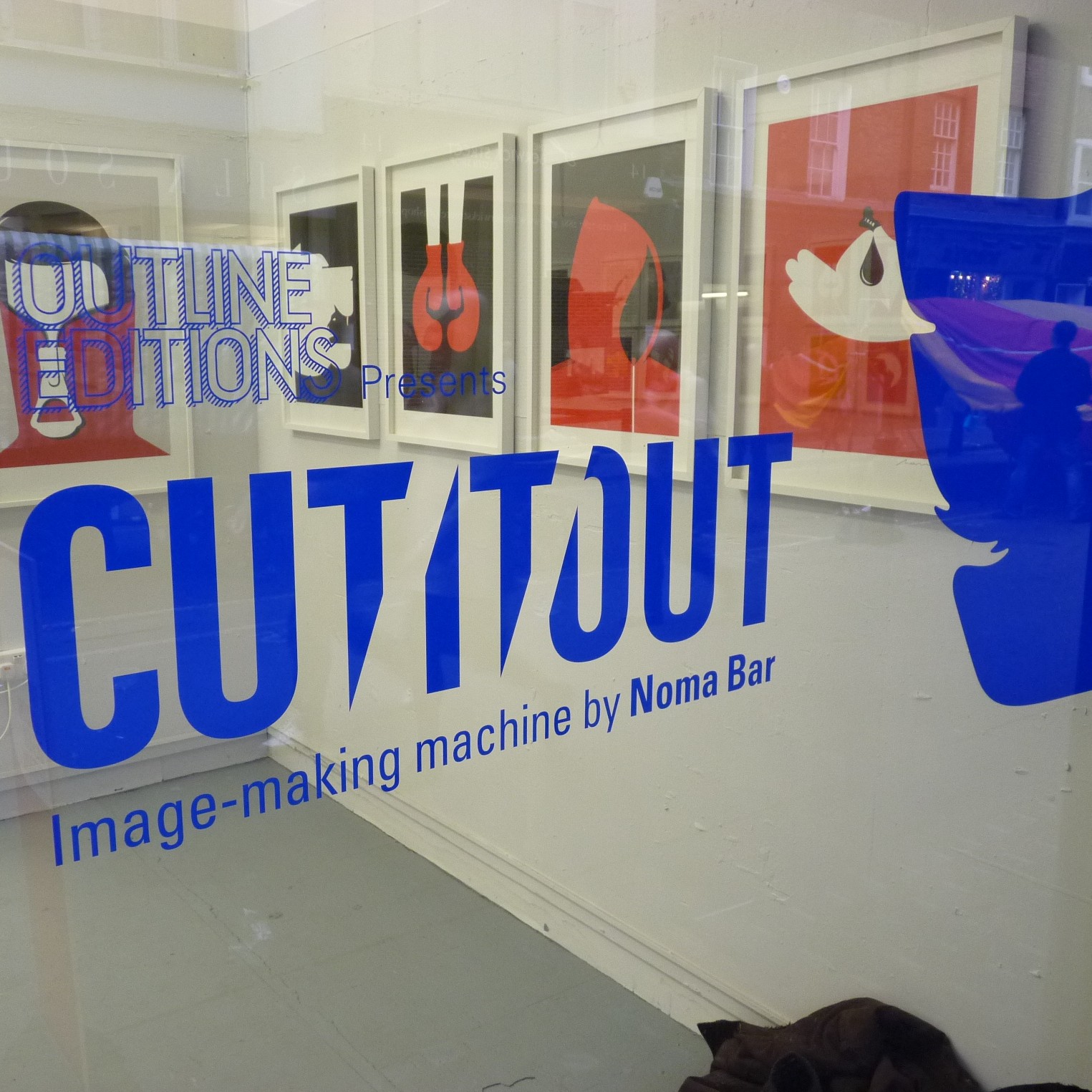 Window sign for Noma Bar Cut It Out