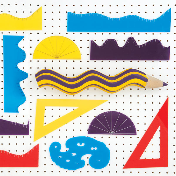 a set of wonky drawing tools
