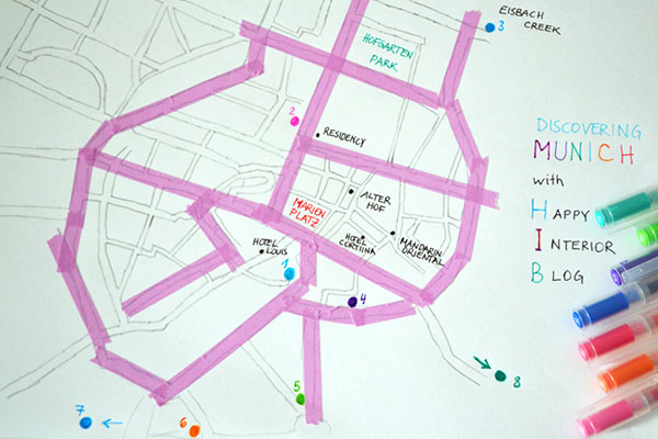 Munich Design Walk Map