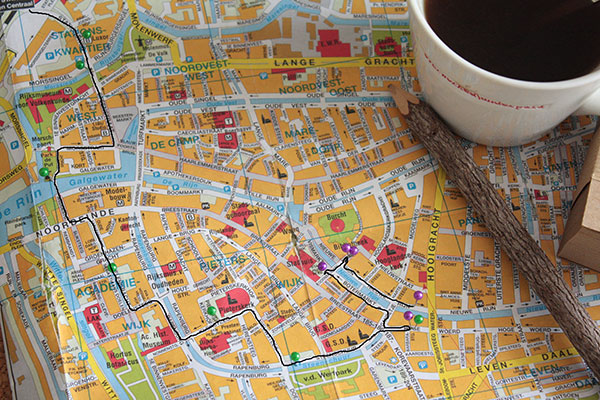 design tour map Leiden