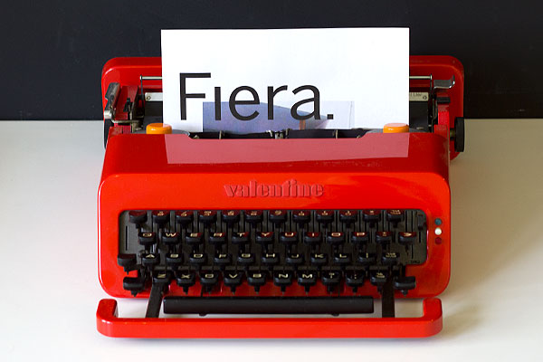Fiera logo in typewriter